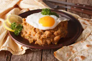 Ful Medames with Eggs