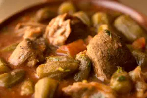 Egyptian Food Fact: Bamia (or Bamya) is an Egyptian staple food