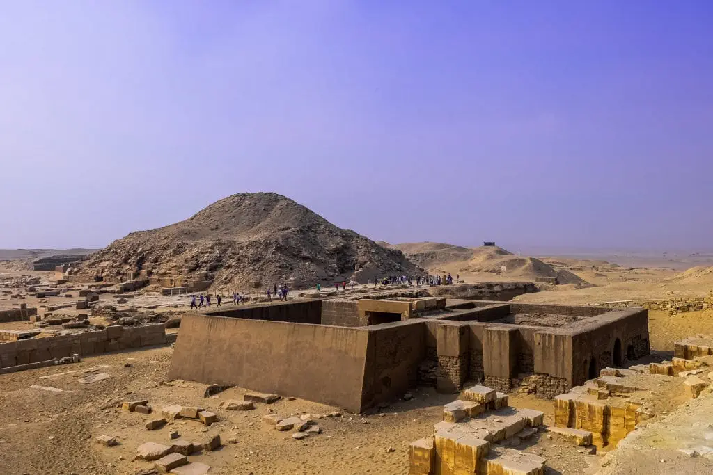 Pyramid of Unas at Saqqara Egypt