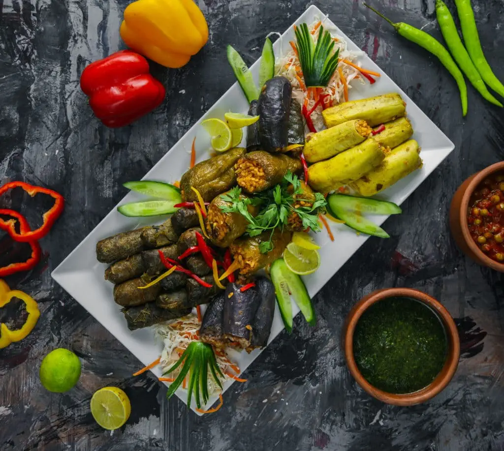 Egyptian Mahshi or dolma (stuffed vegetables)