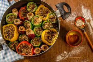 Egyptian Bell Peppers Mahshi