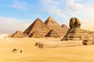 Egyptian Pyramids of Giza and the Great Sphinx