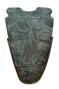 King Narmer Palette - 3200 BC Showing Early Clothing Style