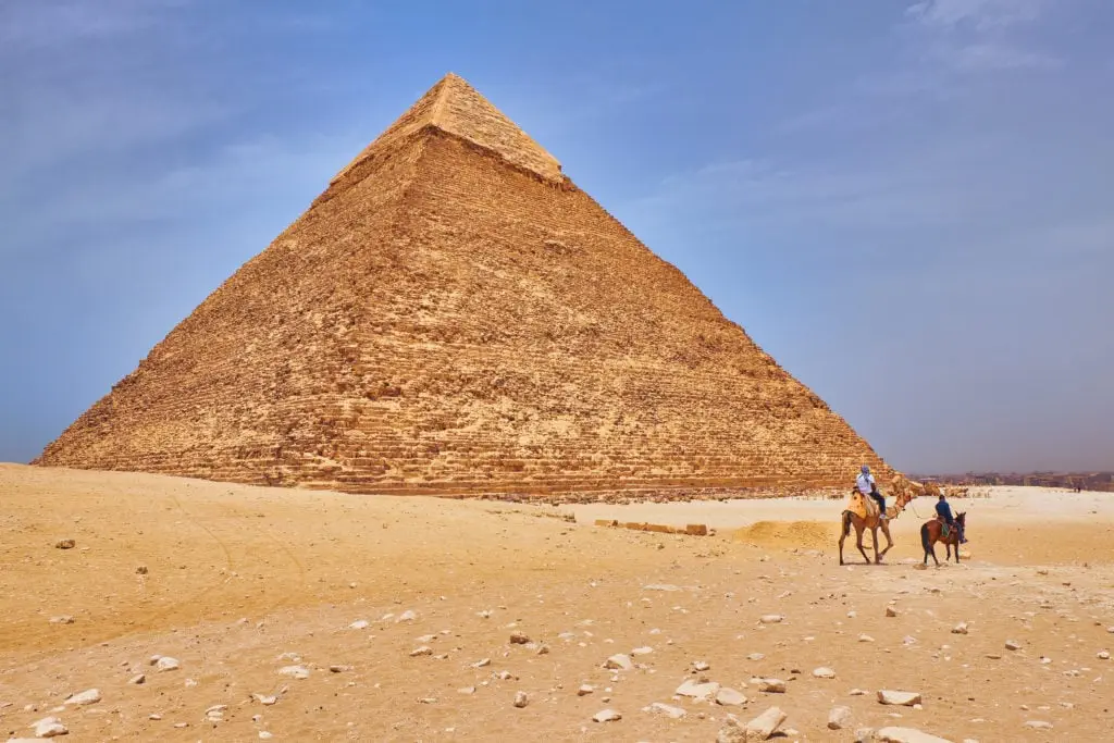 The Egyptian second largest pyramid: Pyramid of Khafre or Khafra (Pyramid of Chephren)