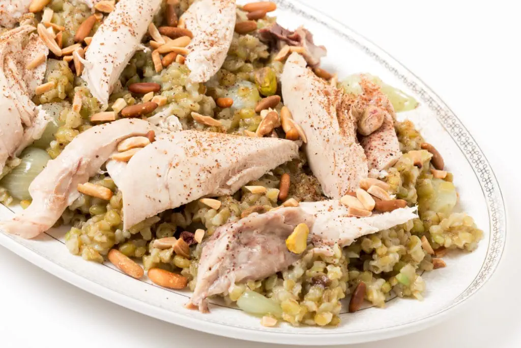 Egyptian Chicken with Freekeh Dish