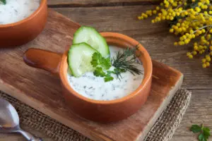 Egyptian Yogurt with Cucumber and Garlic
