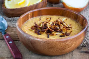 Egyptian Yellow and Brown mix Lentil Soup