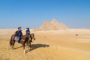 Horseback Riding at The Egyptian Pyramids in Giza
