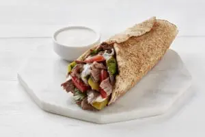 Shawarma Wrap in Arabic Flat Bread