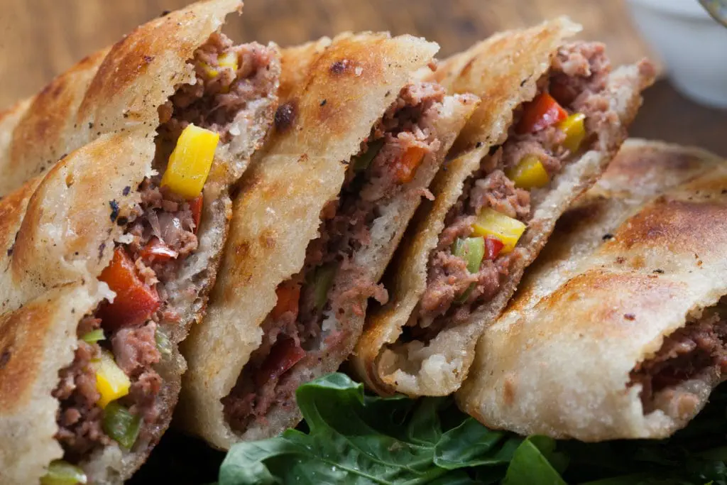 Egyptian Hawawshi (baked meat in bread)