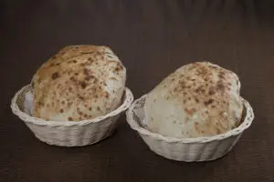Egyptian Baladi Bread Can be kept in freezer and reheated before eating