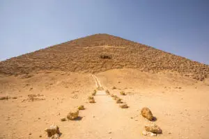 Red Pyramid is the third largest pyramid in Egypt after the Khufu and Khafre pyramids