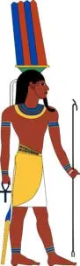 Egyptian God Onuris (or Anhur, An-Her, Anhuret, Han-Her, Inhert.)