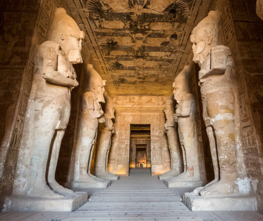 Abu Simbel Temple Interior, - Egypt