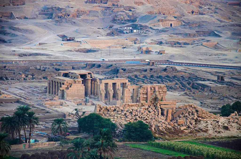 Ramses the II Temple of Ramesseum in Ancient Thebes or today's Luxor - Egypt