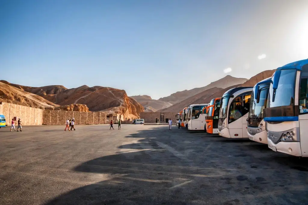 Bus Stop / Station at the Valley of Kings - Luxor - Egypt