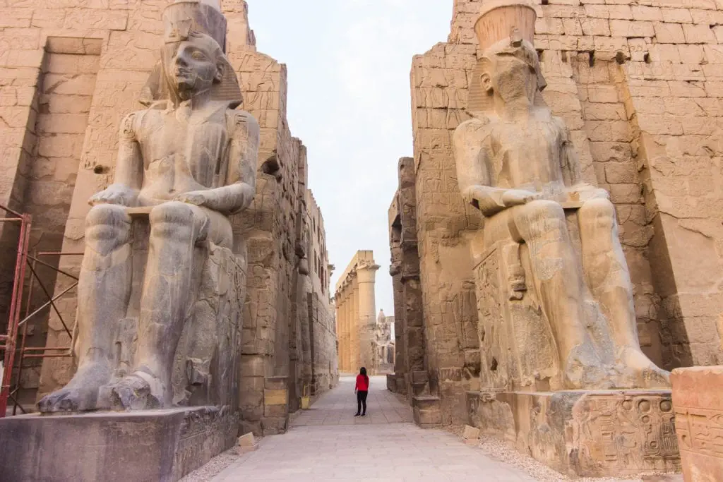 Entering Luxor Temple - Egypt