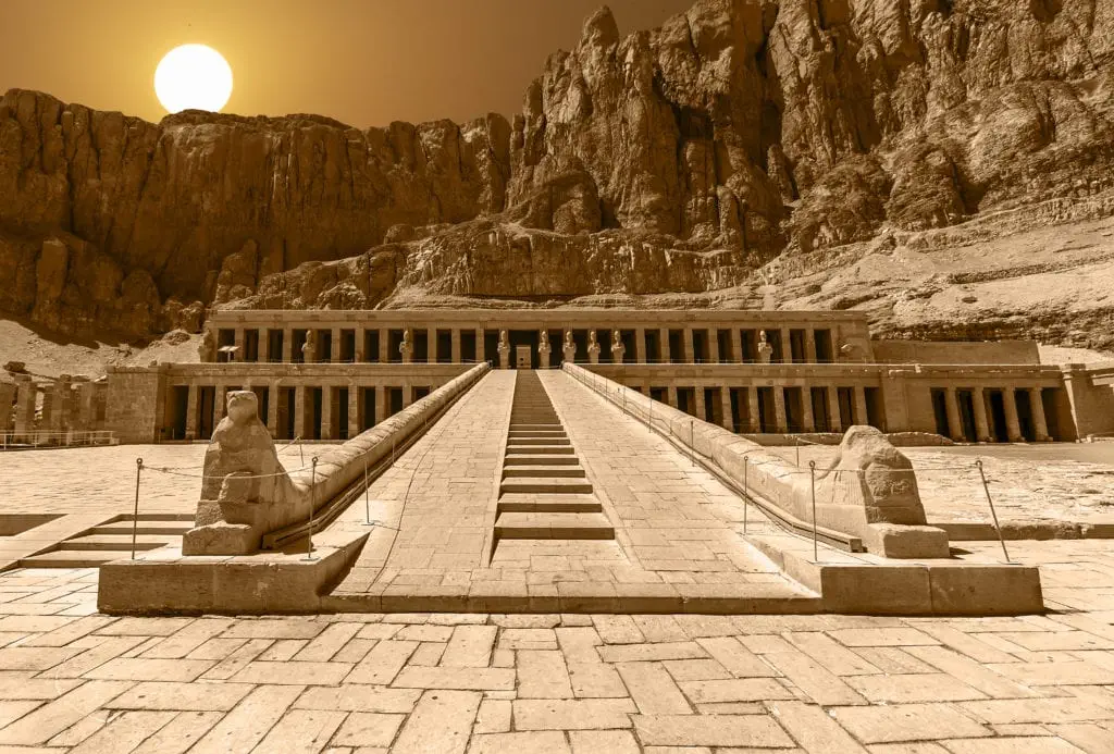 Entrance to Mortuary Temple of Hatshepsut - Luxor - Egypt