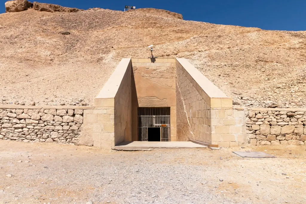 The Valley of the Kings - Entrance to the Tomb of Ramesses IV - Egypt
