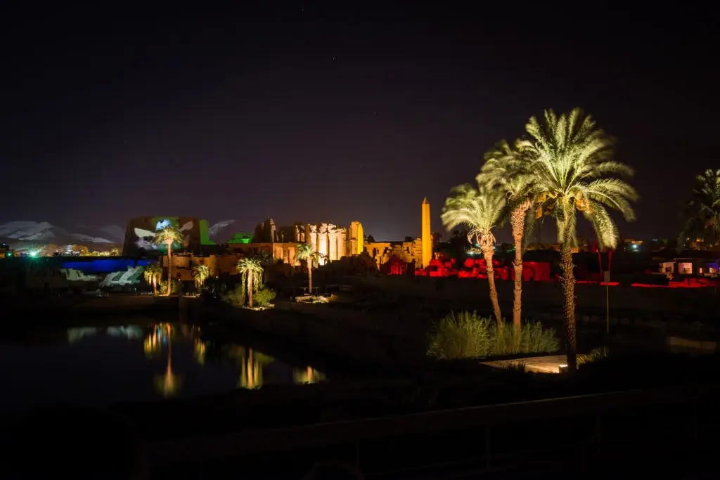 Sights and Sounds Shows are conducted in the evening - Karnak Temple - Luxor - Egypt