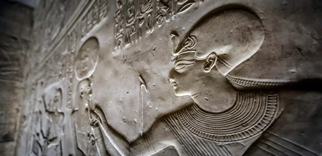Temple of Sethy I - Hieroglyphs Writings - Abydos - Egypt
