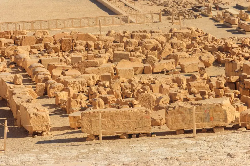 Excavation Site at Hatshepsut in Deir el-Bahri - Luxor - Egypt