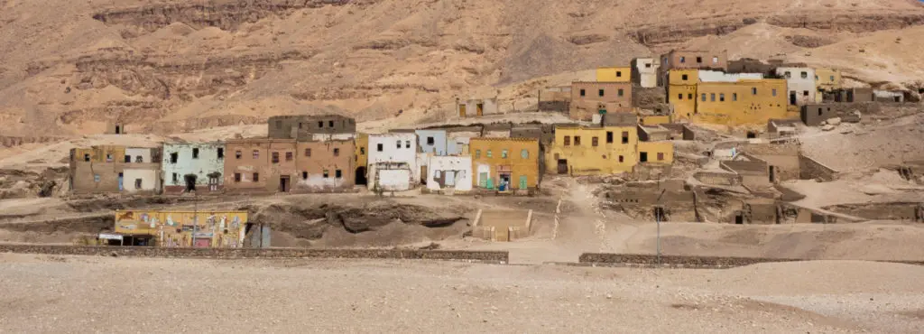 Ancient Gourna Village (Kurna,Gurna,Qurnah or Qurneh) in the Valley of the Kings – Luxor - Egypt