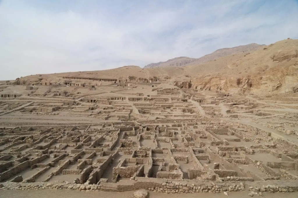 Workers' town at Deir al-Medina - Close to The Valley of Kings - Luxor- Egyptian