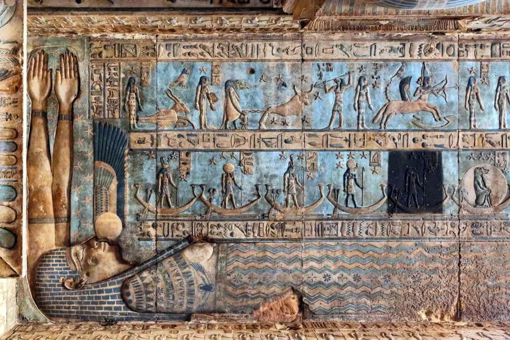 Hieroglyphic Writings - Temple of Dendera - Qena - Egypt