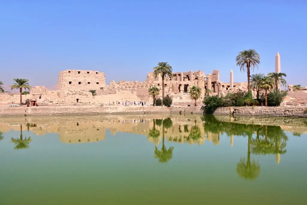 Sacred Lake at Karnak Temple that was used by priests for ritual purification washing